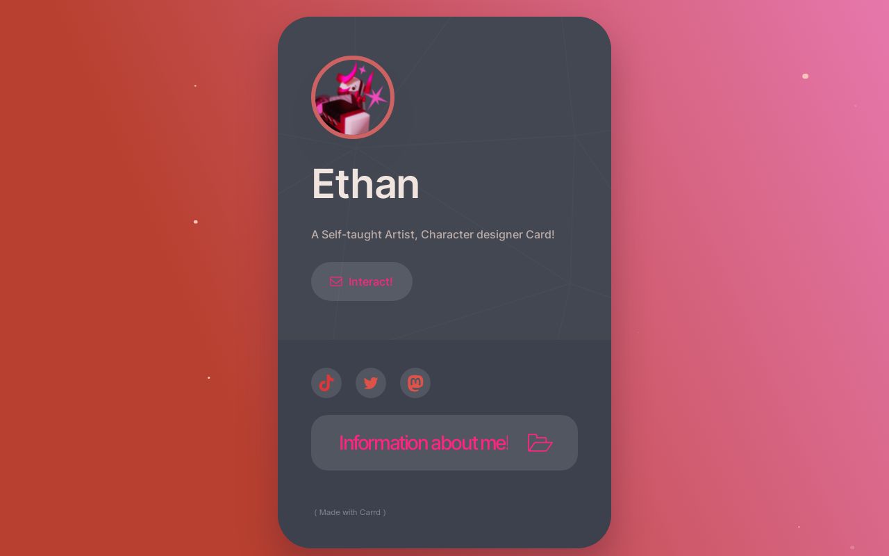 Carrd profile picture for @welcoming